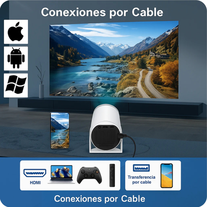 Proyector cinematográfico portátil